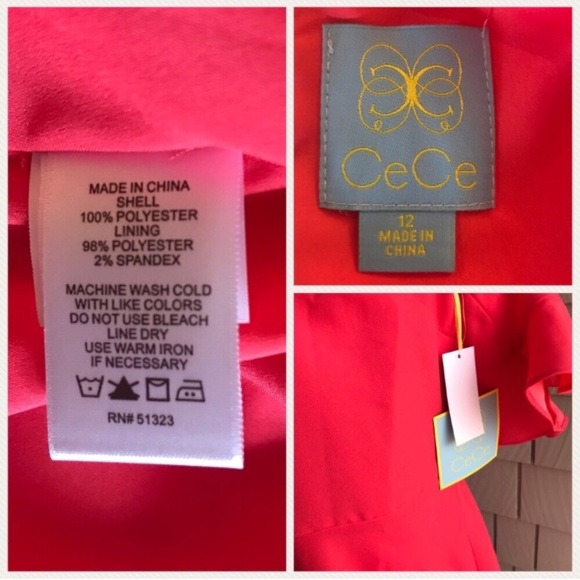 NWT CeCe Cold Shoulder Emma Dress Size 12 - Picture 5 of 8